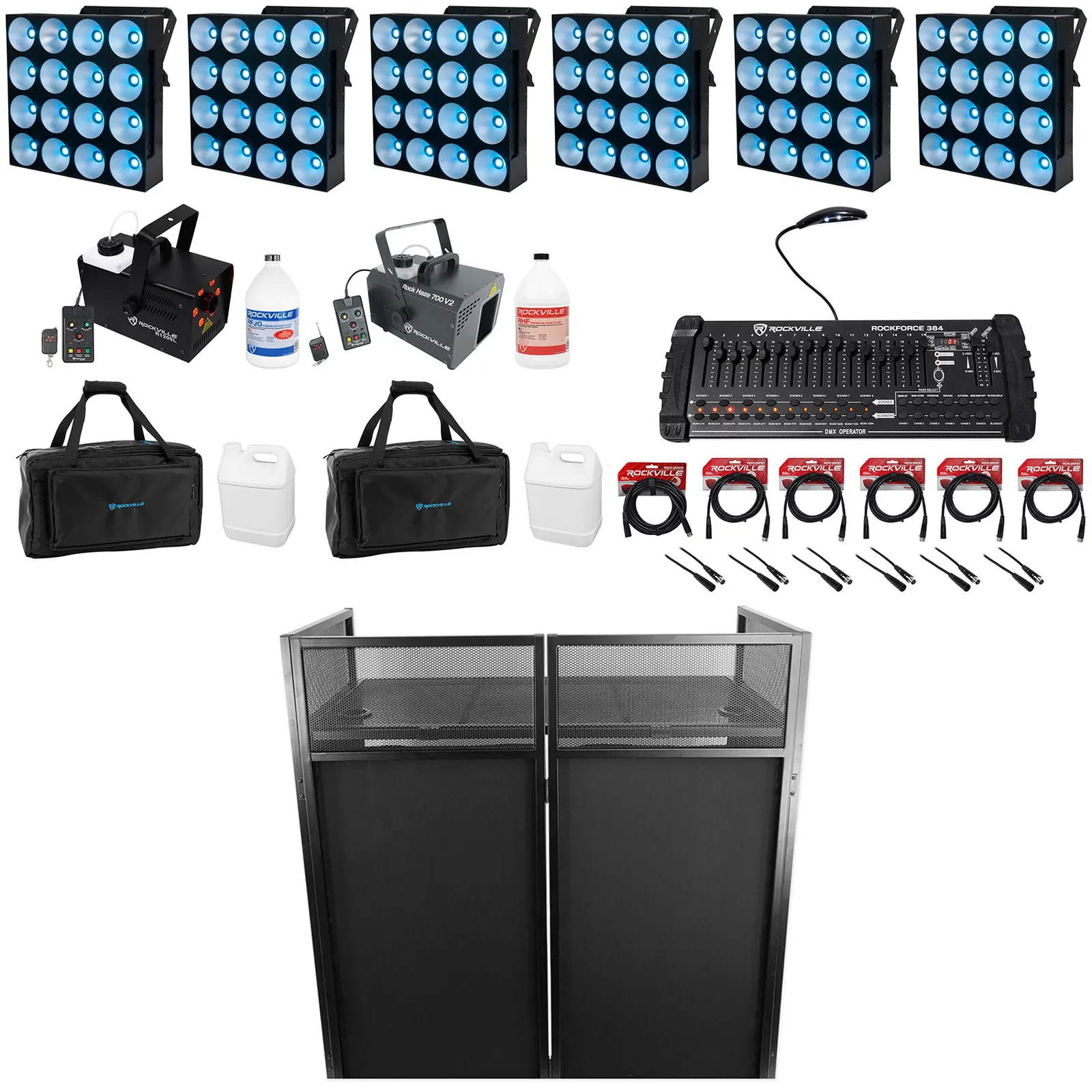 Комплект светового оборудования American DJ DOTZ MATRIX+ROCKFORCE 384+R1200L-8