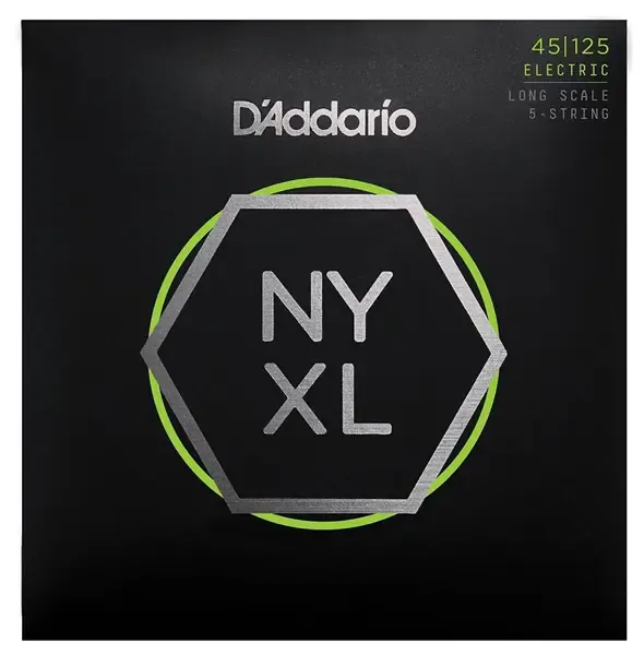 Струны для бас-гитары D'Addario NYXL45125 Light Top Medium Bottom Long Scale 45-125