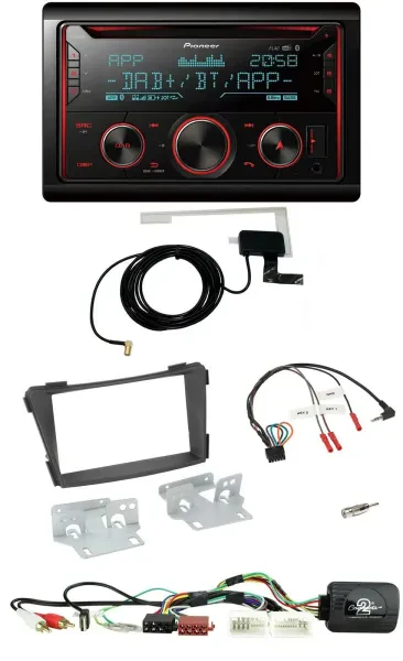 Pioneer 2DIN Lenkrad DAB USB CD Bluetooth Autoradio für Hyundai i40 11-19 AUX US