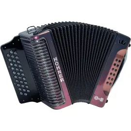 Б/У Аккордеон Hohner Corona C-II Diatonic G/C/F красный-золотистый