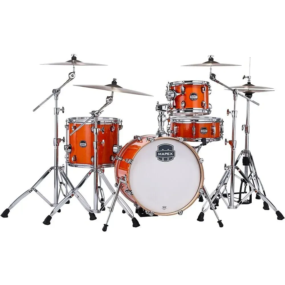 Барабанная установка Mapex Mars Maple Bop (набор, 4 шт.), клён, 18" бас-барабан, глянцевый янтарный