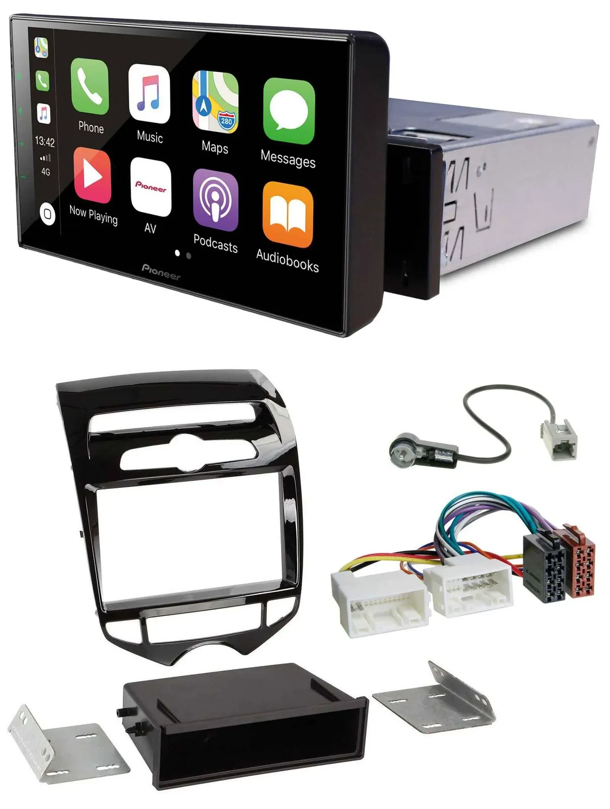 Pioneer Bluetooth MP3 DAB USB Autoradio für Hyundai ix20 ab 10 autom. Klima