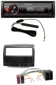 Pioneer MP3 DAB 1DIN AUX USB Autoradio für Fiat Ducato 2011-2021 piano schwarz
