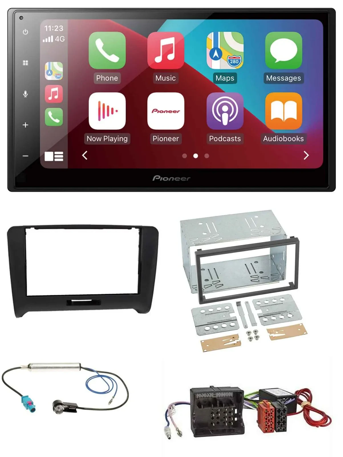 Автомагнитола Pioneer 2DIN USB MP3 DAB Bluetooth для Audi TT (2006–2014)