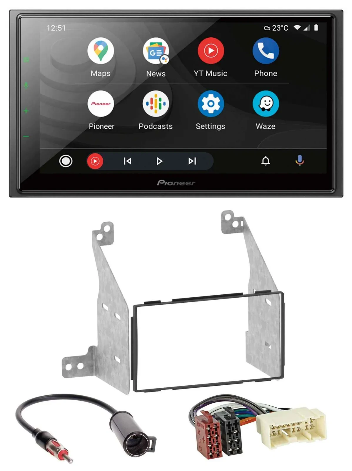 Pioneer USB 2DIN DAB MP3 Bluetooth Autoradio für Nissan Pathfinder 04-07