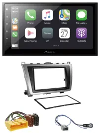 Pioneer MP3 Bluetooth DAB 2DIN USB Autoradio für Mazda 6 08-12 schwarz-silber