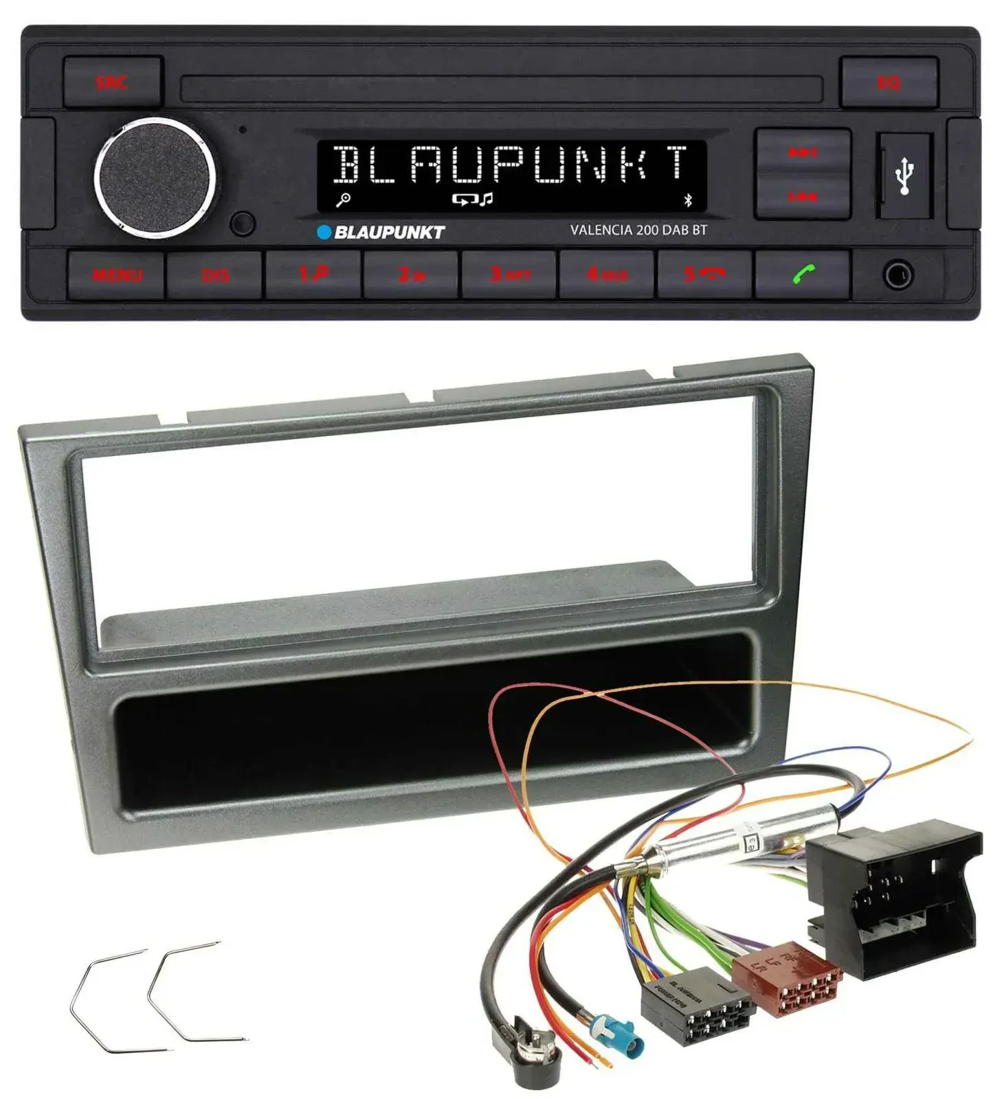 Blaupunkt DAB MP3 Bluetooth USB Autoradio für Opel Corsa C Quadlock 2004-2006 al