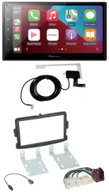 Pioneer USB Bluetooth DAB MP3 2DIN Autoradio für Dacia Dokker Duster Lodgy Logan