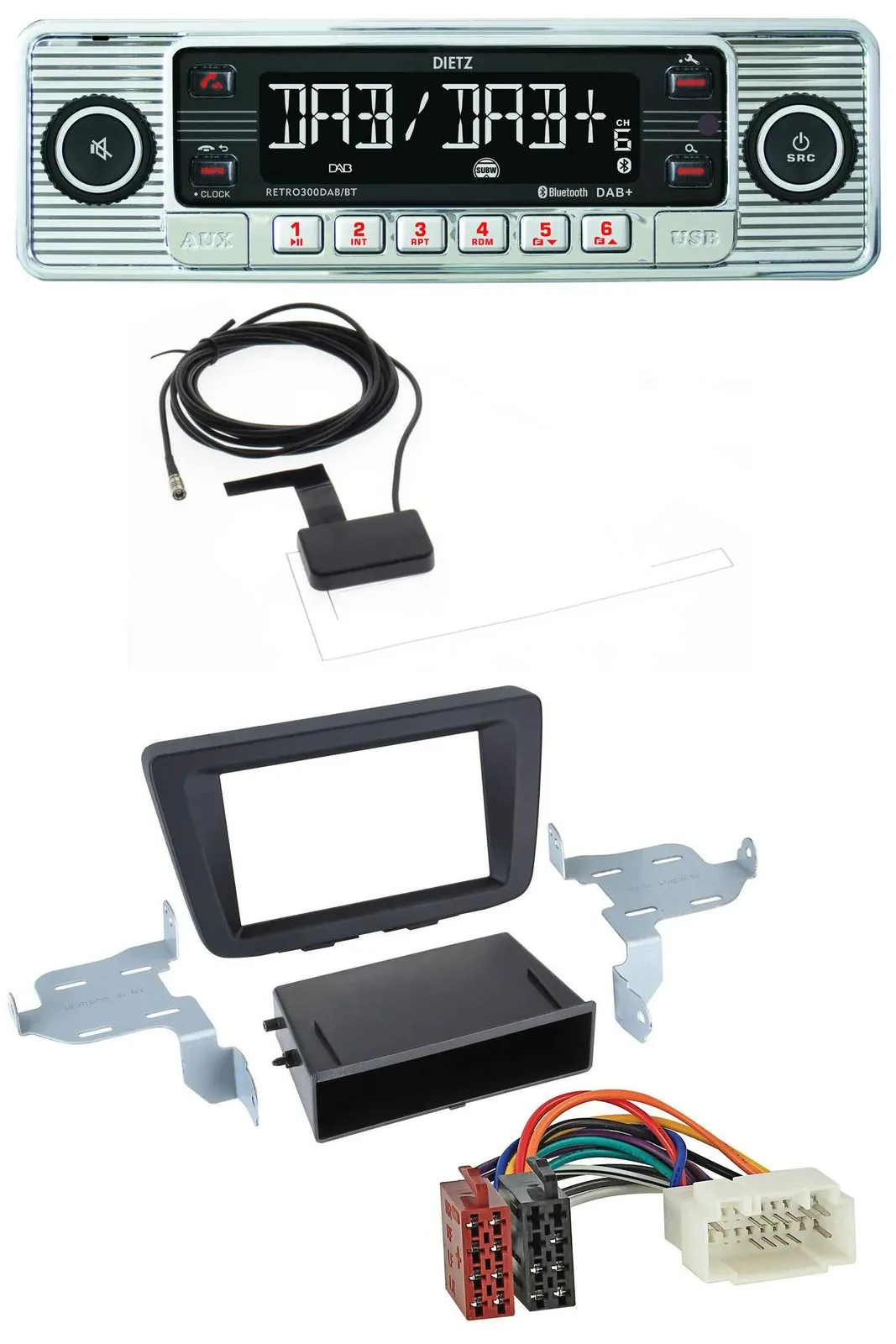 Автомагнитола для Suzuki Baleno (EW, с 2016) Dietz Bluetooth, USB, MP3, DAB