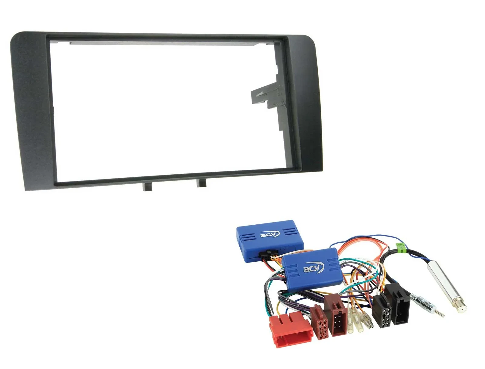 Установочный комплект для автомагнитолы Caraudio24 CAN-Bus, 2 DIN, для Audi A3 ISO (2003–2006), черный, не для Bose
