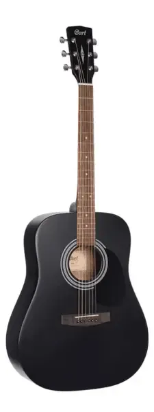 Акустическая гитара Cort AD810 Dreadnought Black Satin с чехлом