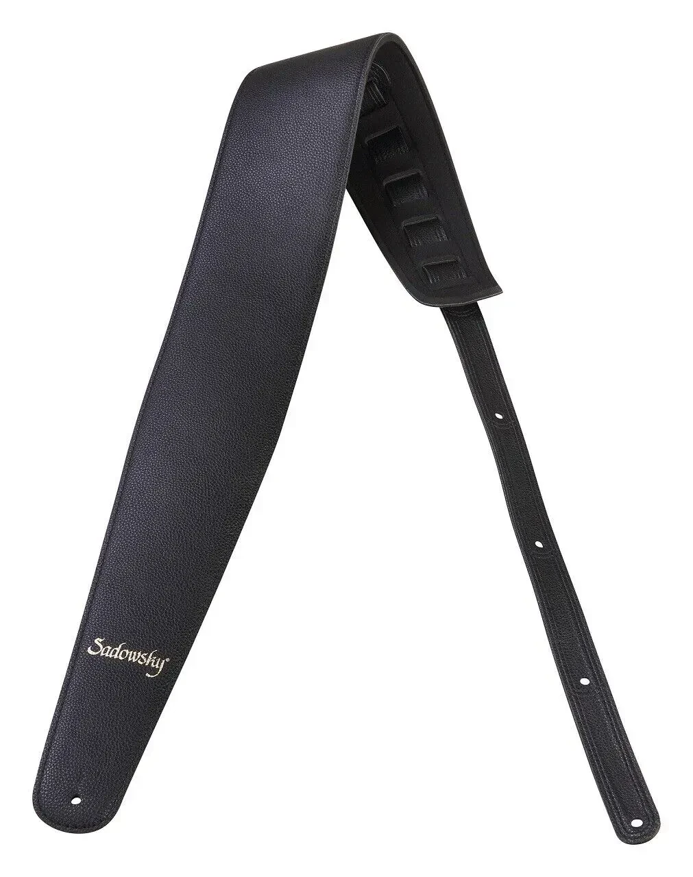 Ремень для гитары Sadowsky LS B S SL 100 BK G Synthetic Leather Black
