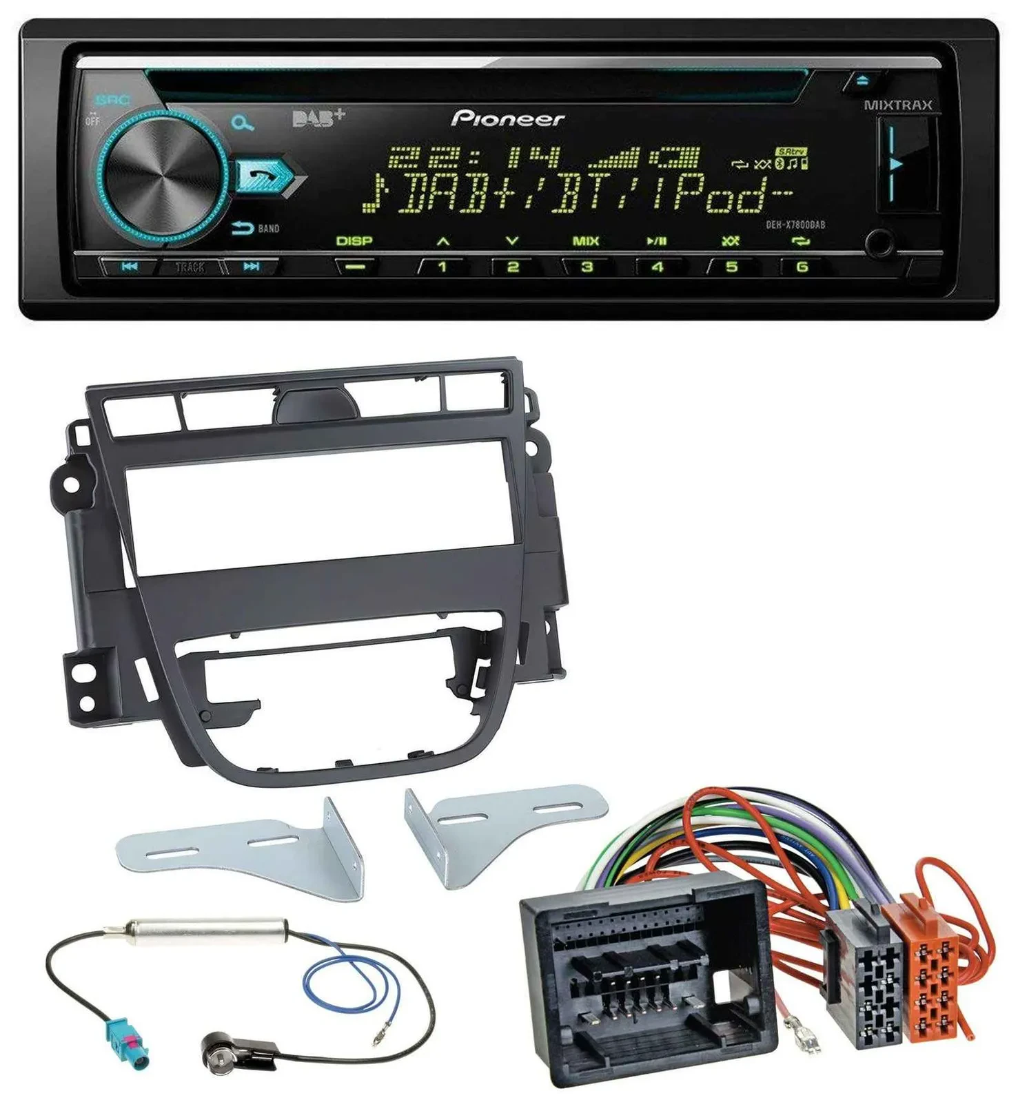 Pioneer DAB MP3 CD USB Bluetooth Autoradio für Opel Meriva B (ab 2010)