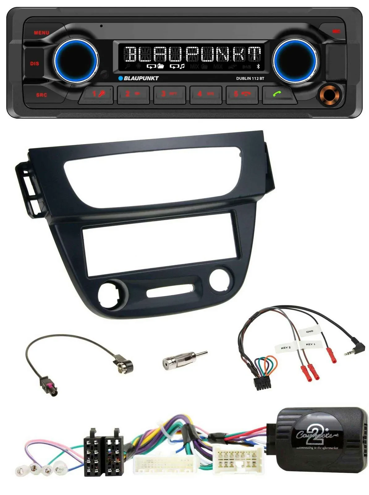Blaupunkt MP3 Bluetooth USB Lenkrad Autoradio für Renault Megane Fluence 2012-20