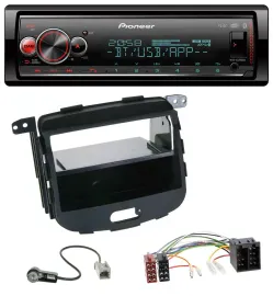Pioneer Bluetooth USB MP3 DAB Autoradio für Hyundai i10 2008-2013 Rubber Touch