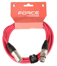 Микрофонный кабель Force FMC-05/3 RD Red 3 м