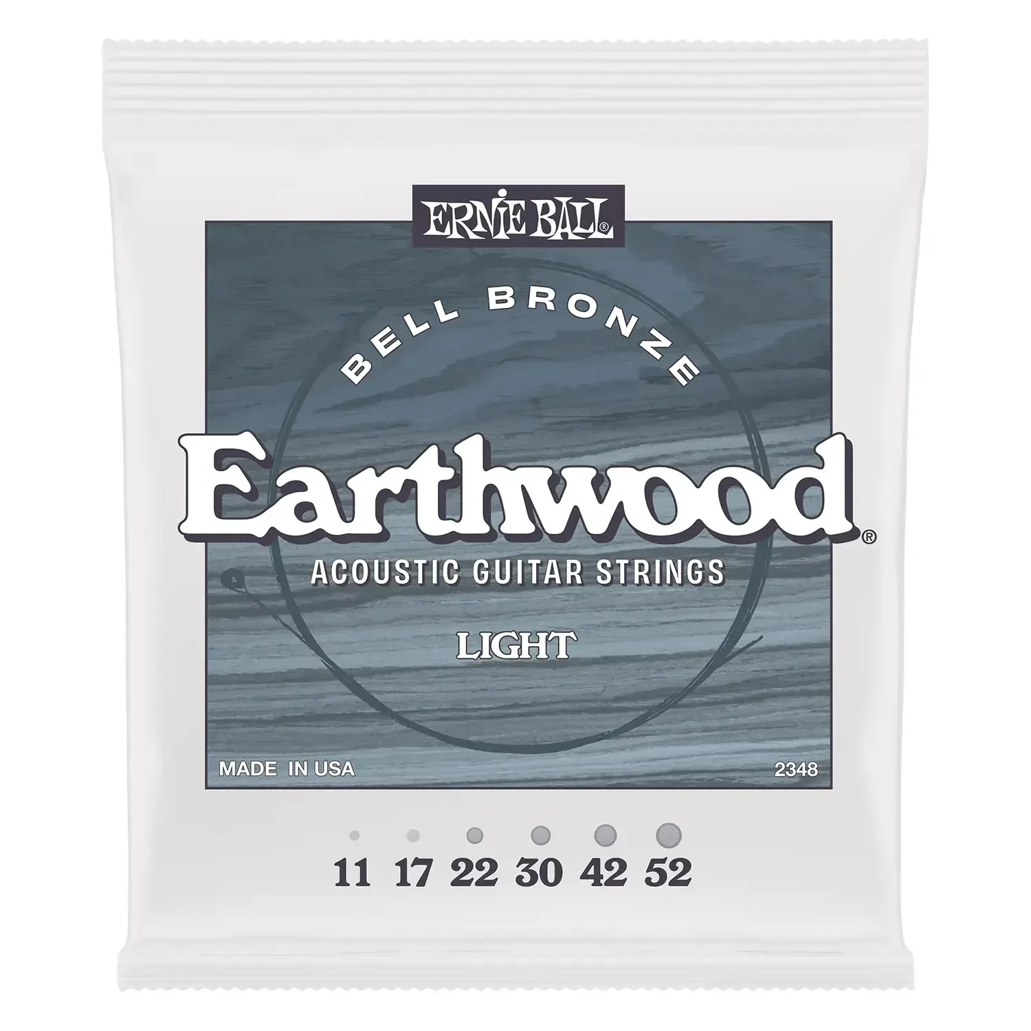 Струны для акустической гитары Ernie Ball 2348 John Mayer Earthwood Bell Bronze Light 11-52