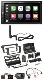 Pioneer USB 2DIN Bluetooth DAB Lenkrad Autoradio für BMW 3er 1999-2006 5 Schalte