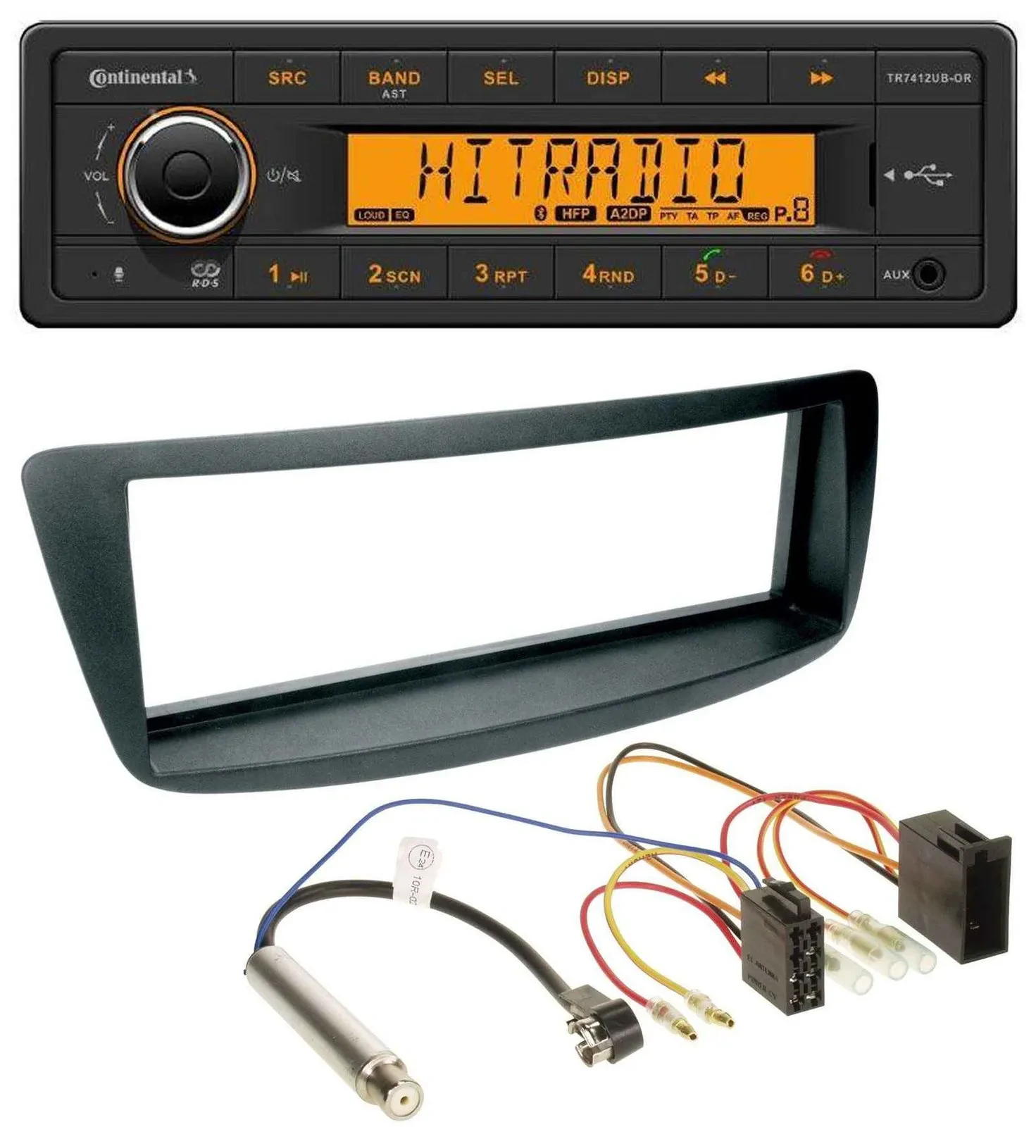 Continental MP3 Bluetooth AUX USB Autoradio für Peugeot 107 Citroen C1 Phantomei