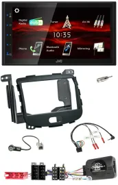 JVC USB Bluetooth Lenkrad DAB 2DIN Autoradio für Hyundai i10 09-13 Rubber Touch