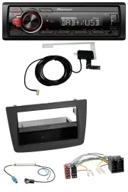 Автомагнитола Pioneer 1-DIN MP3 DAB USB AUX для Alfa Romeo MiTo 955 2008–2014, ISO, черный
