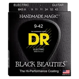 Струны для электрогитары DR Strings BKE-9 Black Beauties 9-42