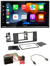 Kenwood DAB USB Bluetooth 2DIN MP3 Autoradio für BMW 5er E39 X5 Quadlock