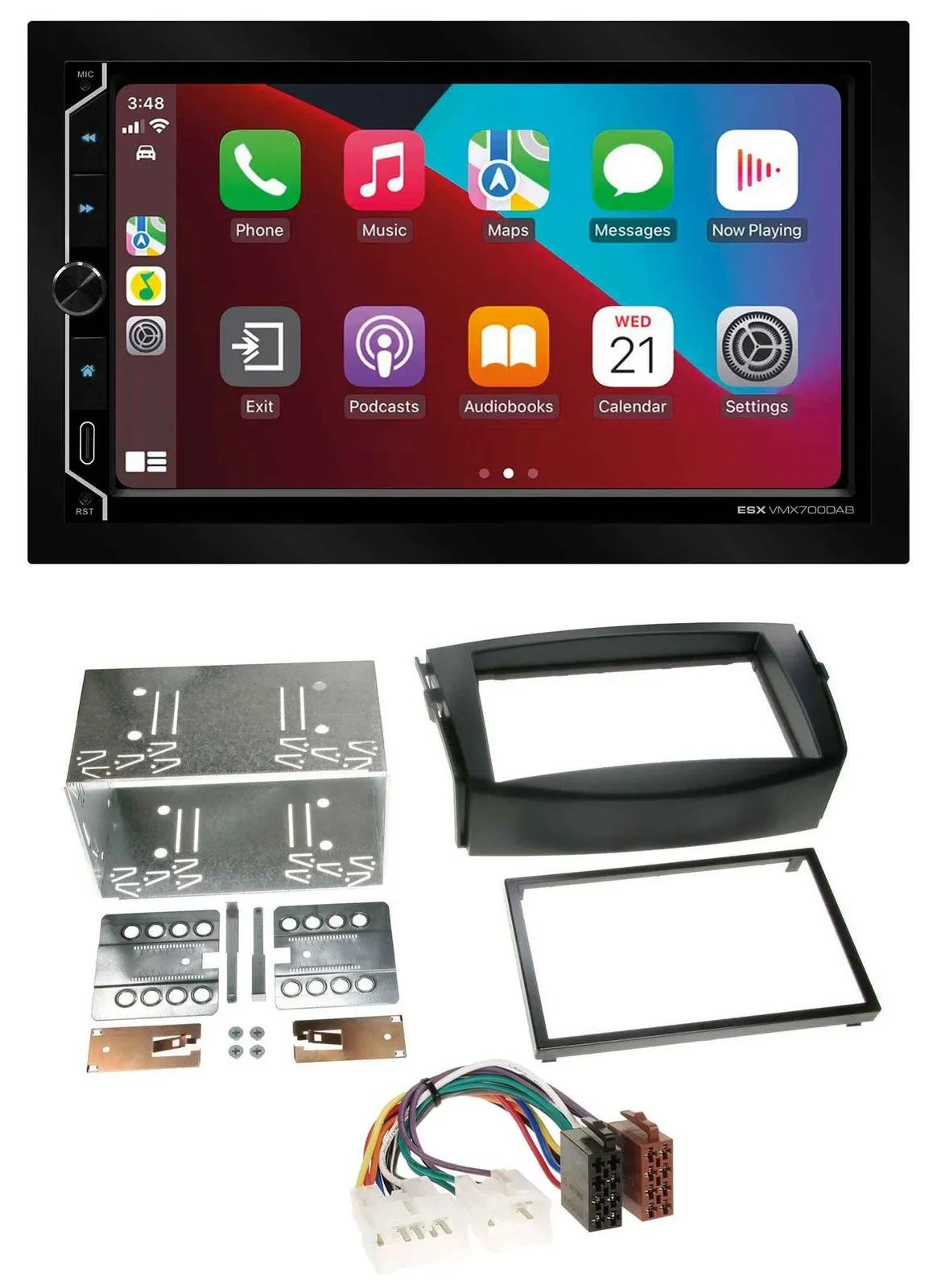 ESX 2DIN DAB USB MP3 Bluetooth Autoradio für Toyota RAV 4 (2006-2013)