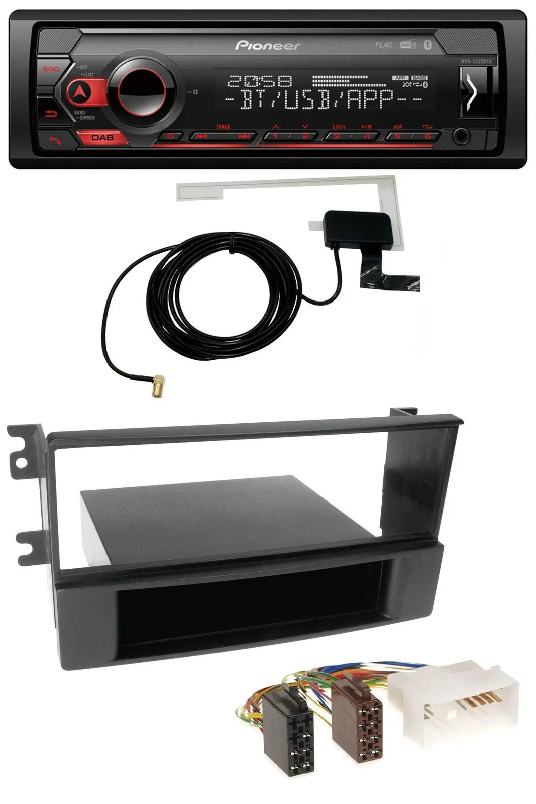 Автомагнитола для Kia Sorento Pioneer DAB, USB, MP3, Bluetooth