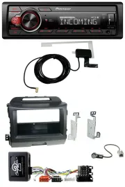 Pioneer USB Lenkrad DAB Bluetooth Autoradio für Kia Sportage 3 Navi 10-15 schwar