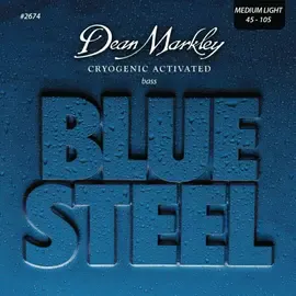 Комплект струн для бас-гитары Dean Markley Blue Steel DM2674, 45-105