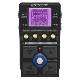Zoom MS 80IR Plus MultiStomp Black Amp Modeler Pedal with IR Technology