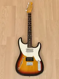 Электрогитара полуакустическая Fender Pawn Shop '72 Semi-Hollow HH Sunburst w/gigbag Japan 2011