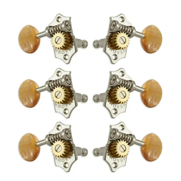 GROVER V97-18NAA Machine Head Original Sta-Tite 3 + 3 - Nickel