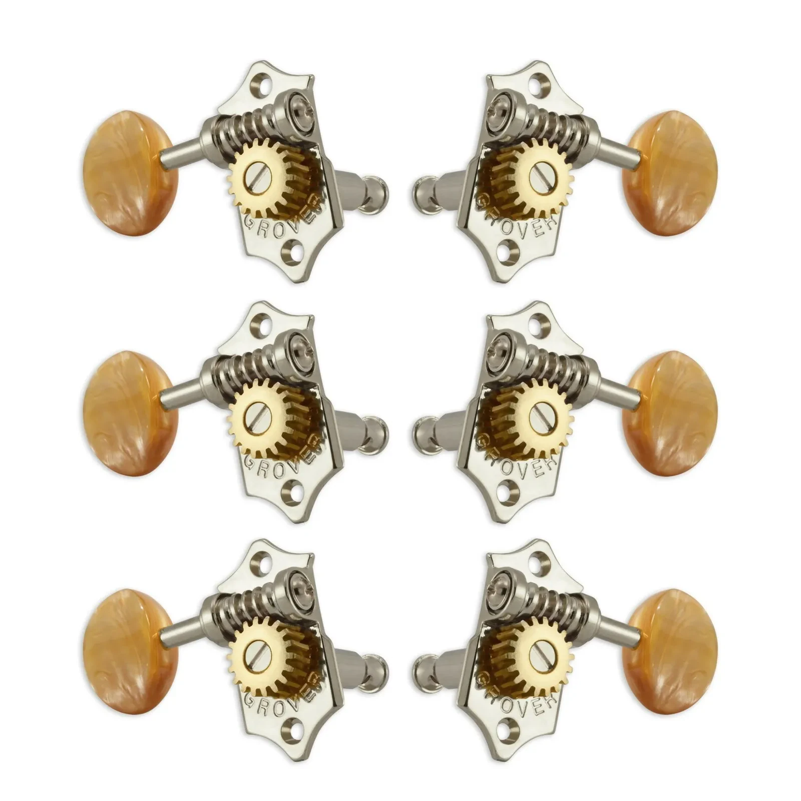 Колки гитарные Grover V97-18NAA Nickel (6 штук)
