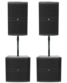 Пассивная акустическая система для PA Mackie DRM212-P/DRM18-P (набор, 2×12", 2×18") со стойками Air Assist