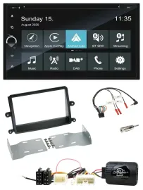 Blaupunkt 2DIN Lenkrad TMC Bluetooth USB DAB Navigation für Mitsubishi L200 06-1