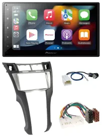 Pioneer DAB Bluetooth 2DIN USB MP3 Autoradio für Toyota Yaris (2007-2011)