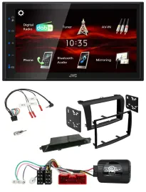 JVC USB Bluetooth Lenkrad DAB 2DIN Autoradio für Mazda 3 2003-2009 schwarz