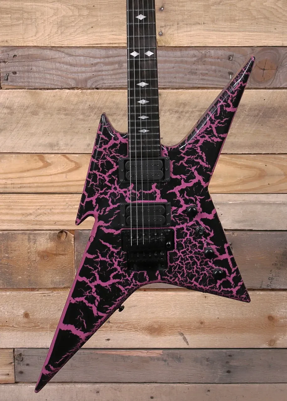BC Rich Ironbird Legacy Electric Guitar Purple Crackle w/ Floyd  Rose