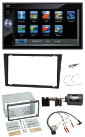 Blaupunkt Lenkrad USB Bluetooth TMC 2DIN Navigation für Opel Corsa C Vectra C ch