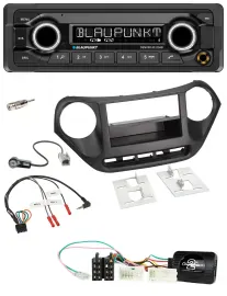 Blaupunkt Bluetooth DAB Lenkrad USB Autoradio für Hyundai i10 ab 2014 schwarz