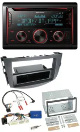 Автомагнитола Pioneer 2-DIN DAB, Bluetooth, USB, CD, с управлением на руле, для Toyota RAV4 (с 2011)