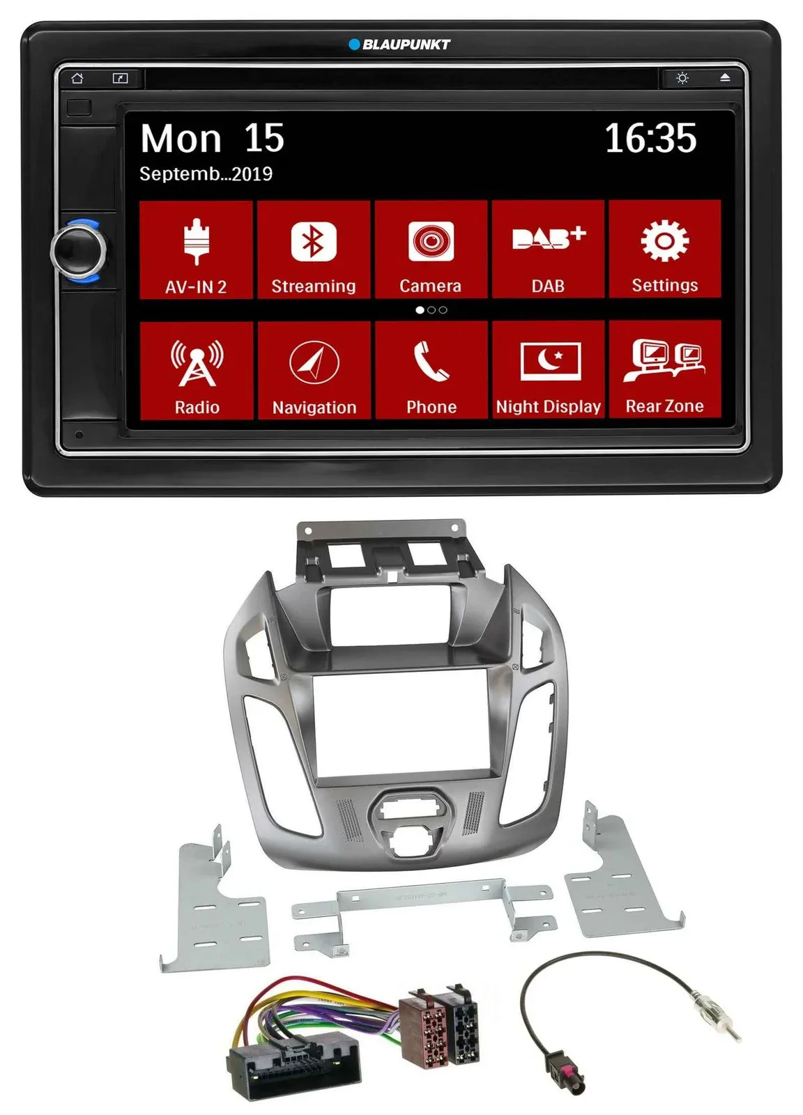 Blaupunkt Bluetooth DAB 2DIN USB DVD MP3 Autoradio für Ford Transit 12-18 Displa
