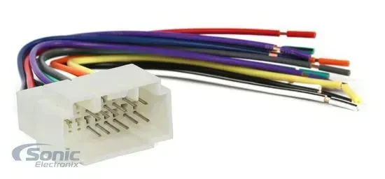 Scosche HA08B Aftermarket Stereo Wire Harness for Select 1998-06 Honda/Acura