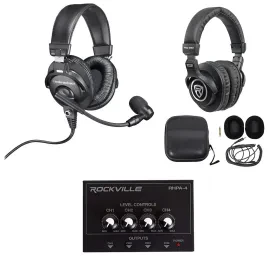 Усилитель для наушников Audio-Technica BPHS1+HM-4+PRO-M50 (набор, 4-канальный, с охватывающими наушниками для вещания и студии)