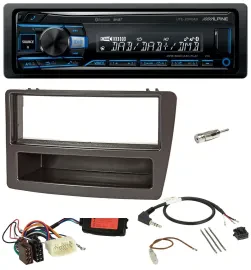 Alpine USB Bluetooth DAB Lenkrad Autoradio für Honda Civic 04-06 anthrazit