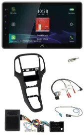 JVC DAB Lenkrad Bluetooth USB Autoradio für Opel Astra J 2009-2016 Perl schwarz