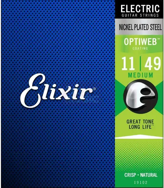 Струны для электрогитары Elixir 19102 Optiweb 11-49