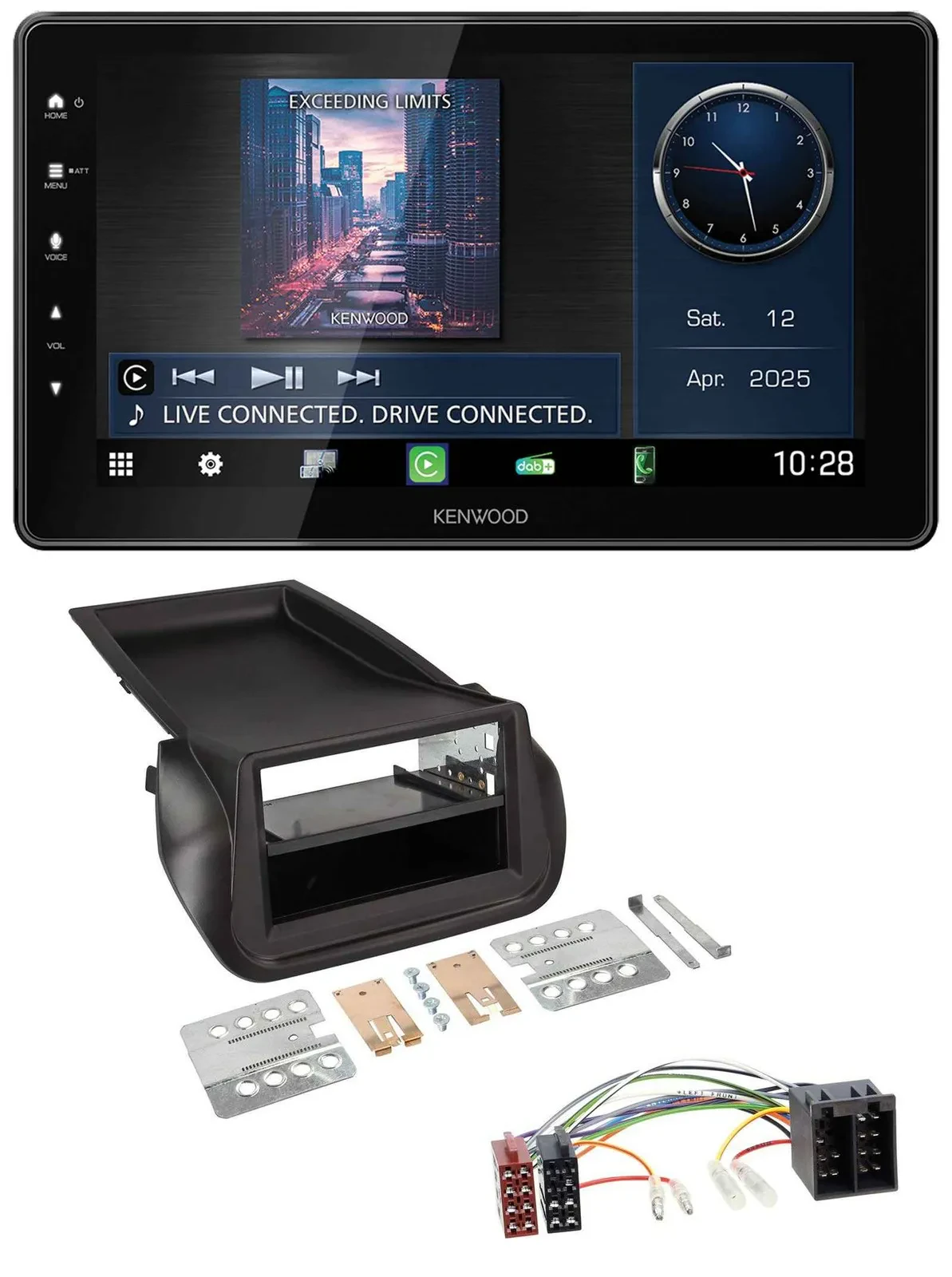 Автомагнитола для Fiat Fiorino Kenwood MP3 Bluetooth USB DAB (с 2008)